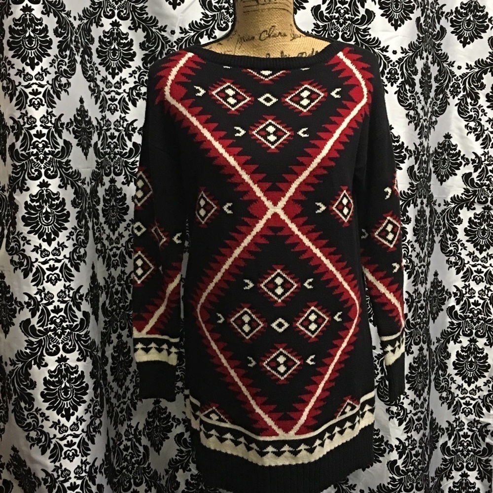 RALPH Lauren Multi Colored Sweater Dress Size Small